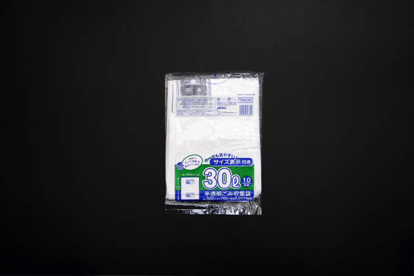 ゴミ袋】 TSN30 容量表示入りポリ袋 30L - （袋｜ゴミ袋）：オザックス